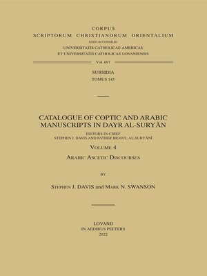 cover image of Catalogue of Coptic and Arabic Manuscripts in Dayr al-Suryan. Volume 4